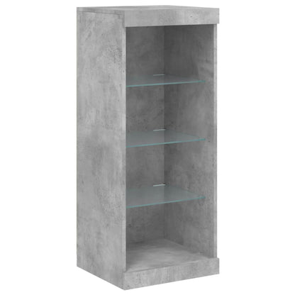 Sideboards with LED Lights 3 pcs Concrete Grey Engineered Wood