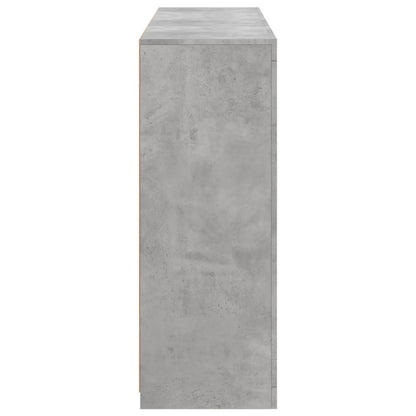 Sideboards with LED Lights 3 pcs Concrete Grey Engineered Wood