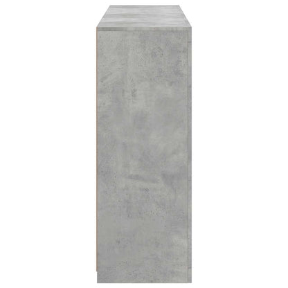 Sideboards with LED Lights 3 pcs Concrete Grey Engineered Wood