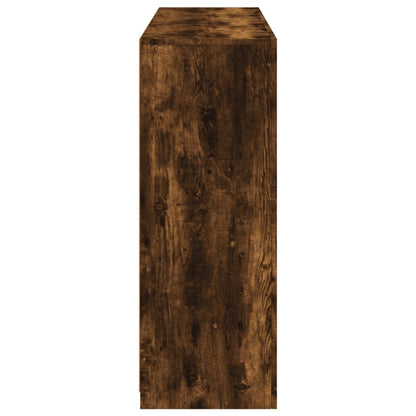 Sideboards with LED Lights 3 pcs Smoked Oak Engineered Wood