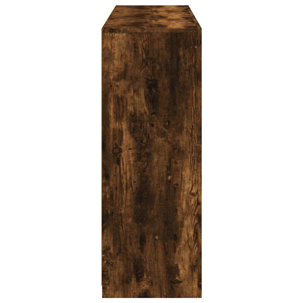 Sideboards with LED Lights 3 pcs Smoked Oak Engineered Wood
