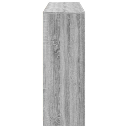 Sideboards with LED Lights 3 pcs Grey Sonoma Engineered Wood