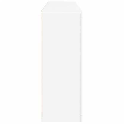 Sideboards with LED Lights 3 pcs White Engineered Wood