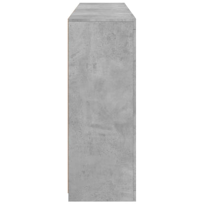 Sideboards with LED Lights 3 pcs Concrete Grey Engineered Wood