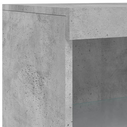 Sideboards with LED Lights 3 pcs Concrete Grey Engineered Wood