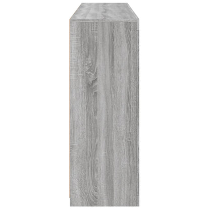 Sideboards with LED Lights 3 pcs Grey Sonoma Engineered Wood