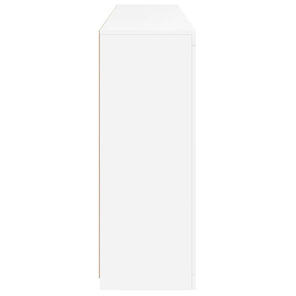 Sideboards with LED Lights 3 pcs White Engineered Wood