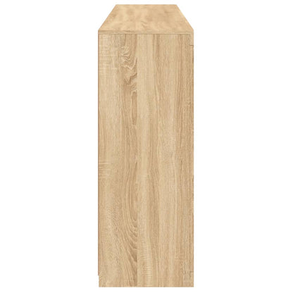 Sideboards with LED Lights 3 pcs Sonoma Oak Engineered Wood