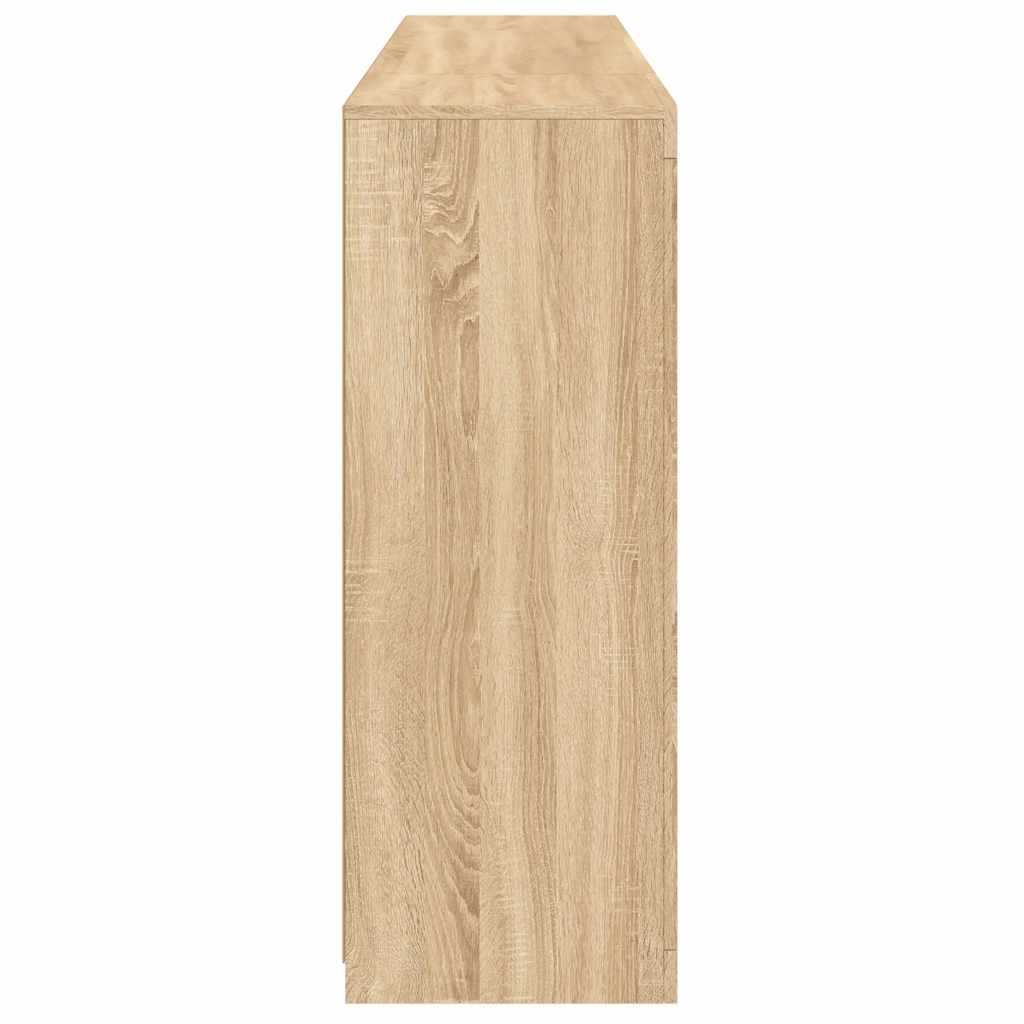 Sideboards with LED Lights 3 pcs Sonoma Oak Engineered Wood