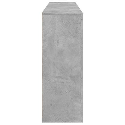 Sideboards with LED Lights 3 pcs Concrete Grey Engineered Wood
