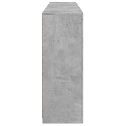 Sideboards with LED Lights 3 pcs Concrete Grey Engineered Wood