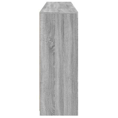 Sideboards with LED Lights 3 pcs Grey Sonoma Engineered Wood