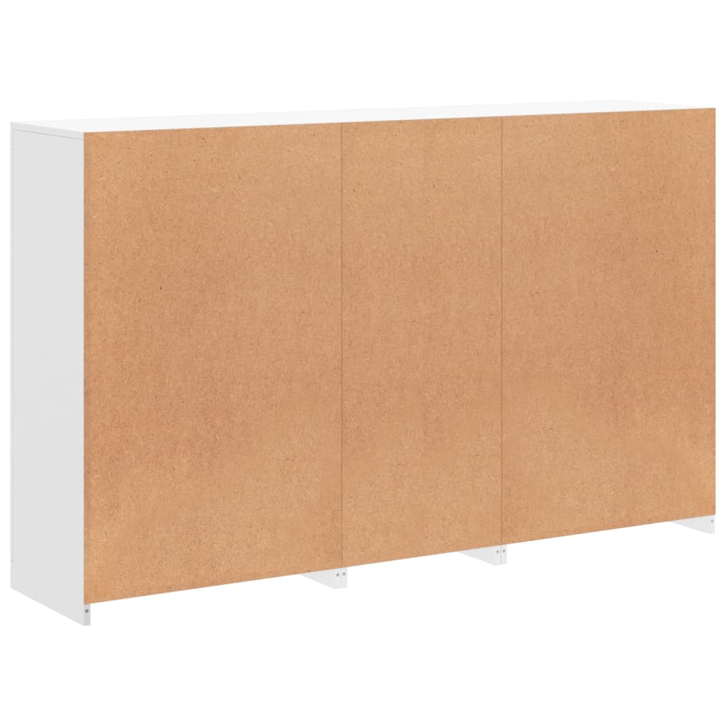 Sideboard with LED Lights White 162x37x100 cm