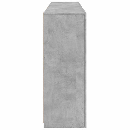 Sideboard with LED Lights Concrete Grey 162x37x100 cm