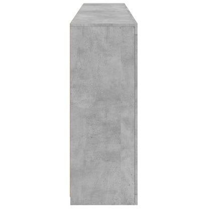 Sideboard with LED Lights Concrete Grey 181,5x37x100 cm