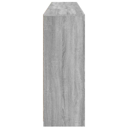 Sideboard with LED Lights Grey Sonoma 181,5x37x100 cm