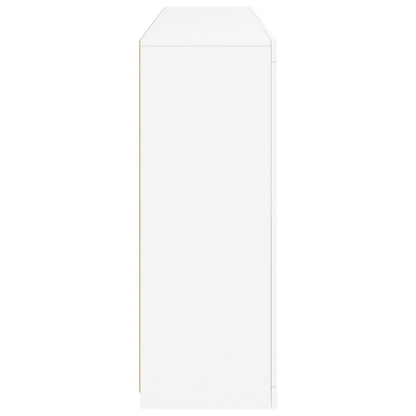 Sideboard with LED Lights White 162x37x100 cm