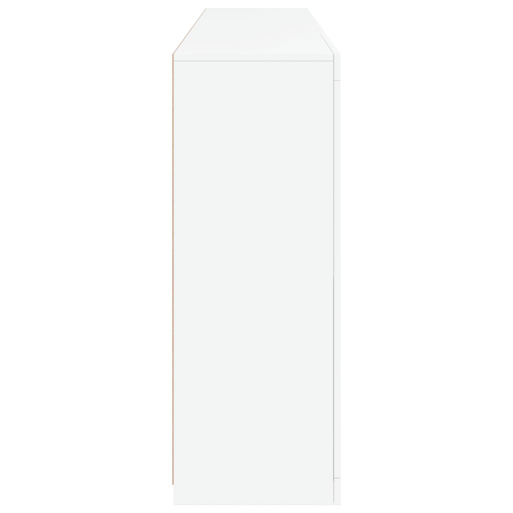 Sideboard with LED Lights White 181,5x37x100 cm