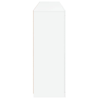 Sideboard with LED Lights White 181,5x37x100 cm