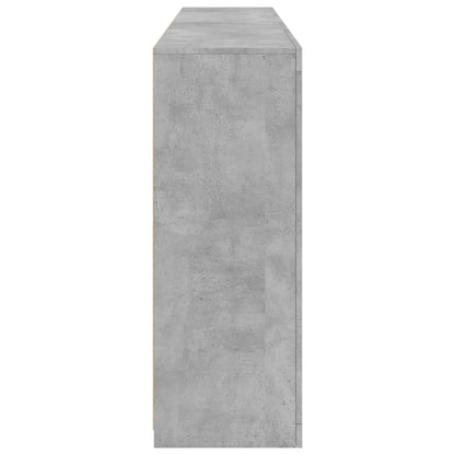 Sideboard with LED Lights Concrete Grey 181,5x37x100 cm