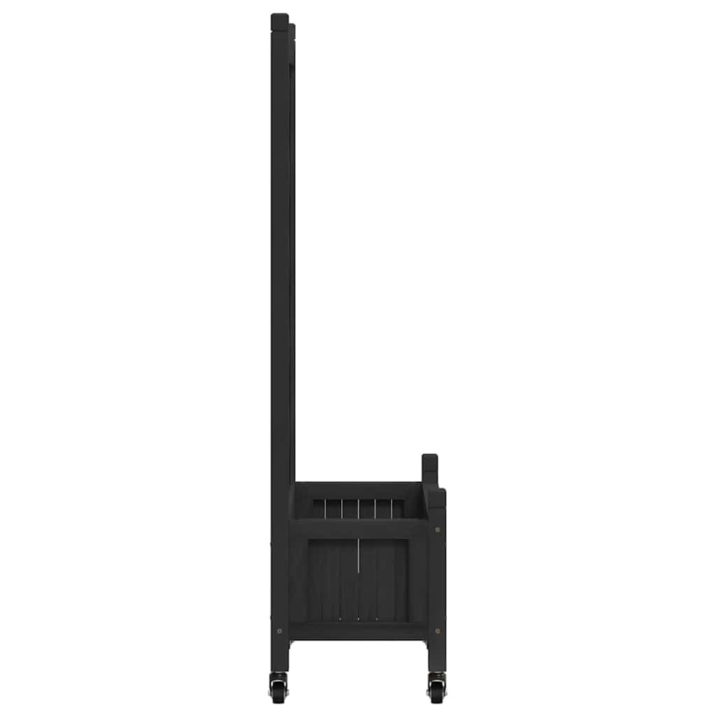 Planter | Black | Solid fir wood, Iron | Medium | Planters | Planter