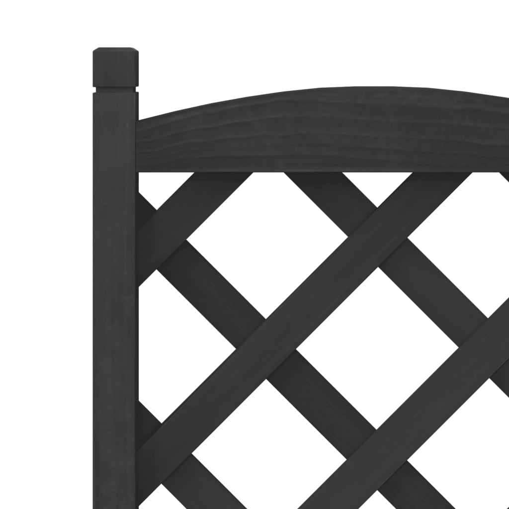 Planter | Black | Solid fir wood, Iron | Medium | Planters | Planter