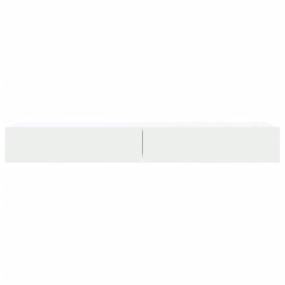 2 Piece TV Cabinet Set with LED Lights White 60x35x15,5 cm