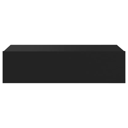 TV Cabinet with LED Lights Black 60x35x15.5 cm