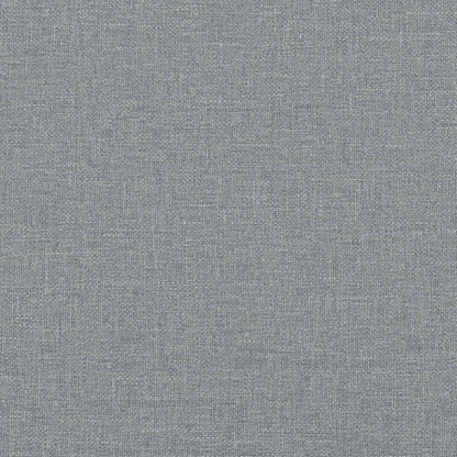 Bed Frame "Dover" Light Grey 100x190 cm Fabric