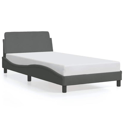 Bed Frame "Dover" Dark Grey 100x203 cm Fabric