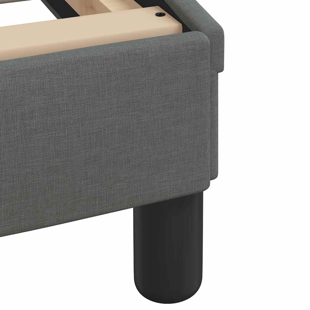 Bed Frame "Dover" Dark Grey 100x203 cm Fabric