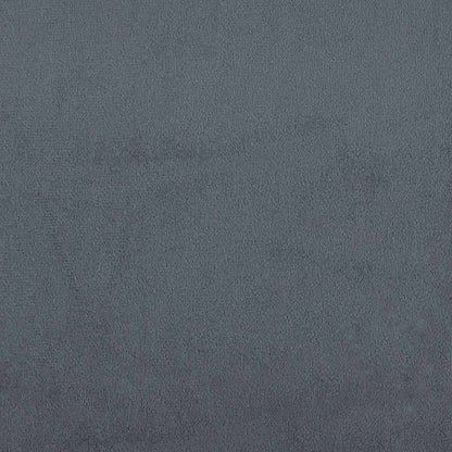 Bed Frame "Dover" Dark Grey 137x190 cm Velvet