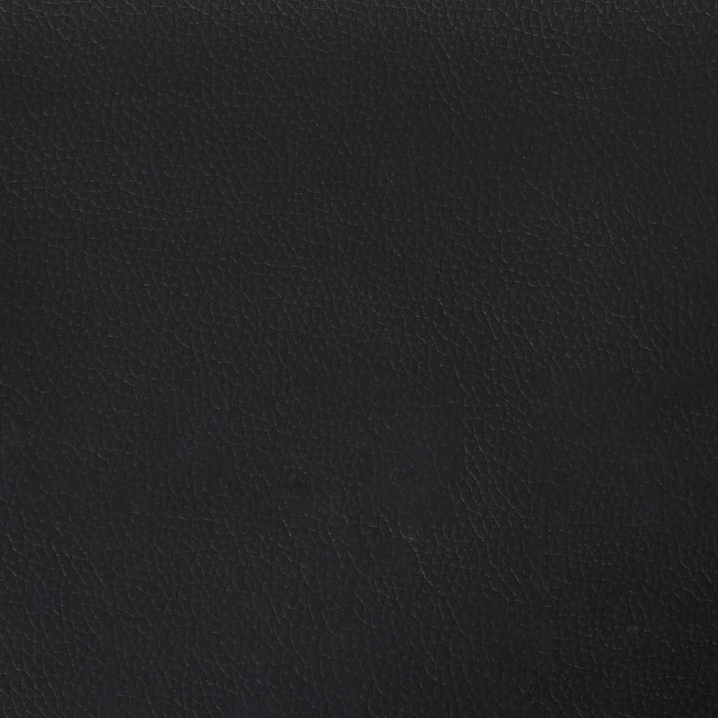 Bed Frame "Dover" Black 137x190 cm Faux Leather