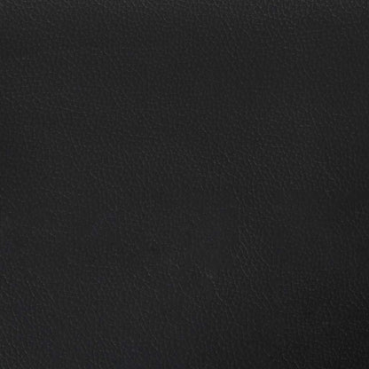 Bed Frame "Dover" Black 137x190 cm Faux Leather