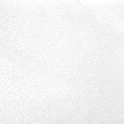 Bed Frame "Dover" White 137x190 cm Faux Leather