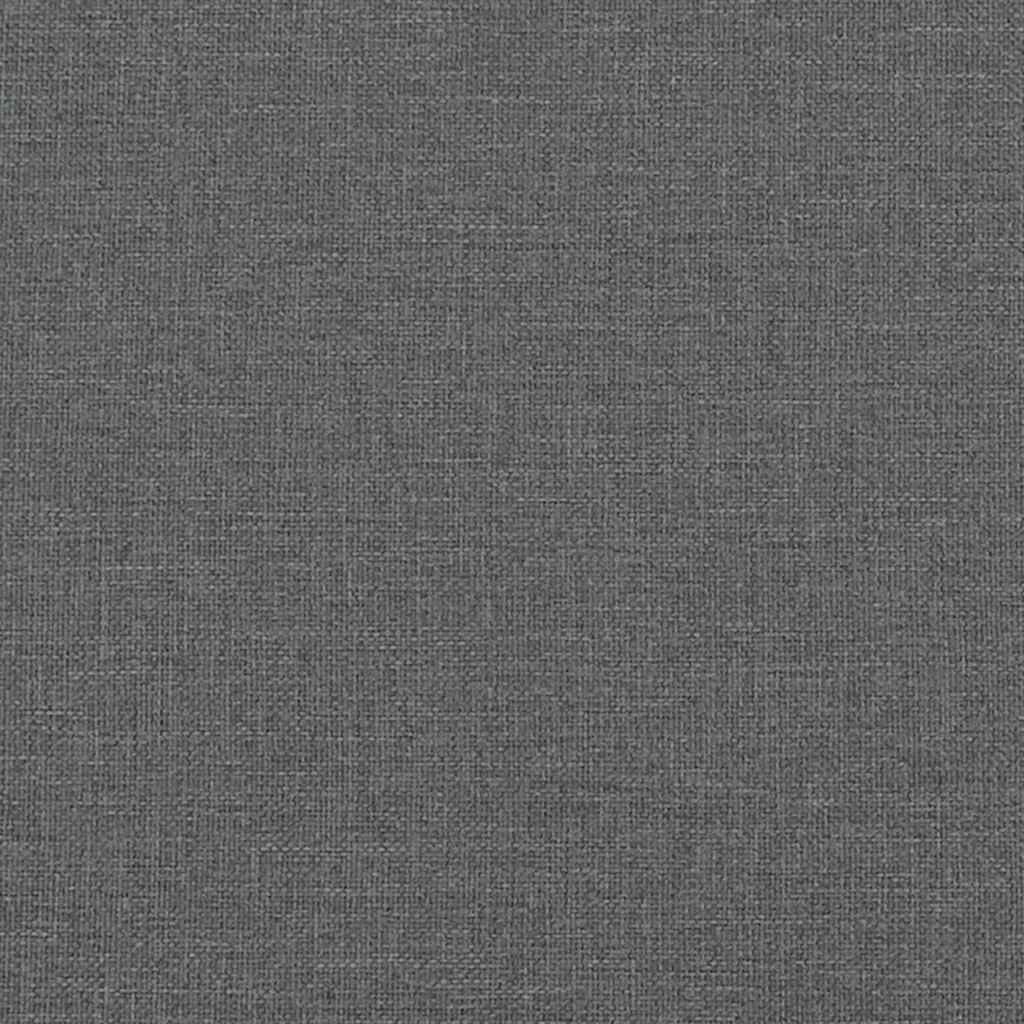 Bed Frame "Dover" Dark Grey 152x203 cm Fabric