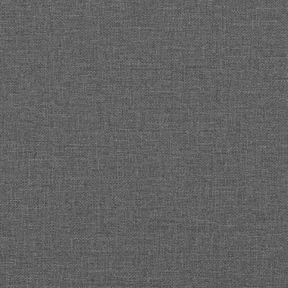 Bed Frame "Dover" Dark Grey 152x203 cm Fabric