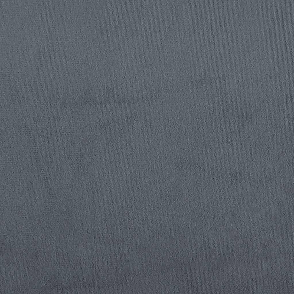 Bed Frame "Dover" Dark Grey 152x203 cm Velvet