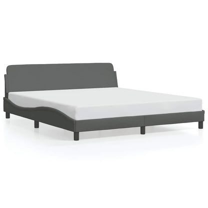 Bed Frame "Dover" Dark Grey 183x213 cm Fabric