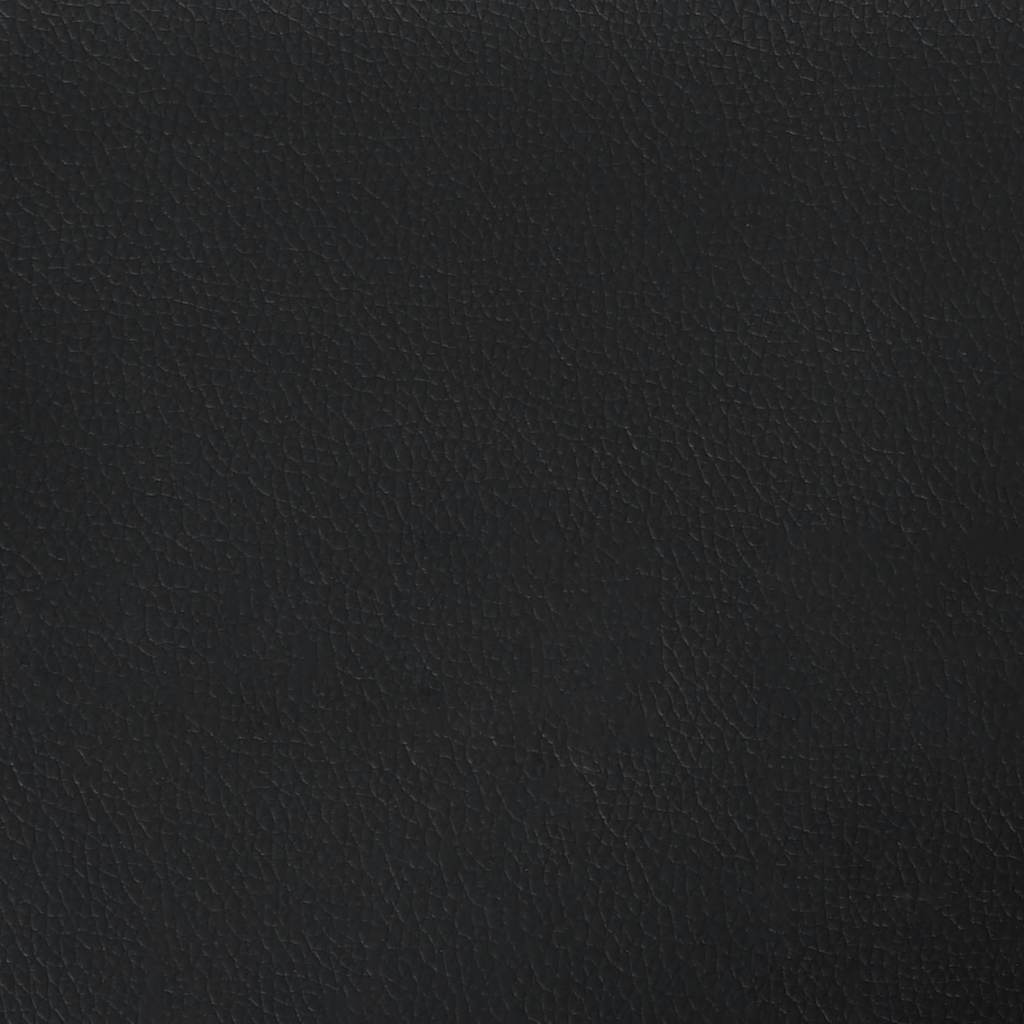 Bed Frame "Dover" Black 183x213 cm Faux Leather