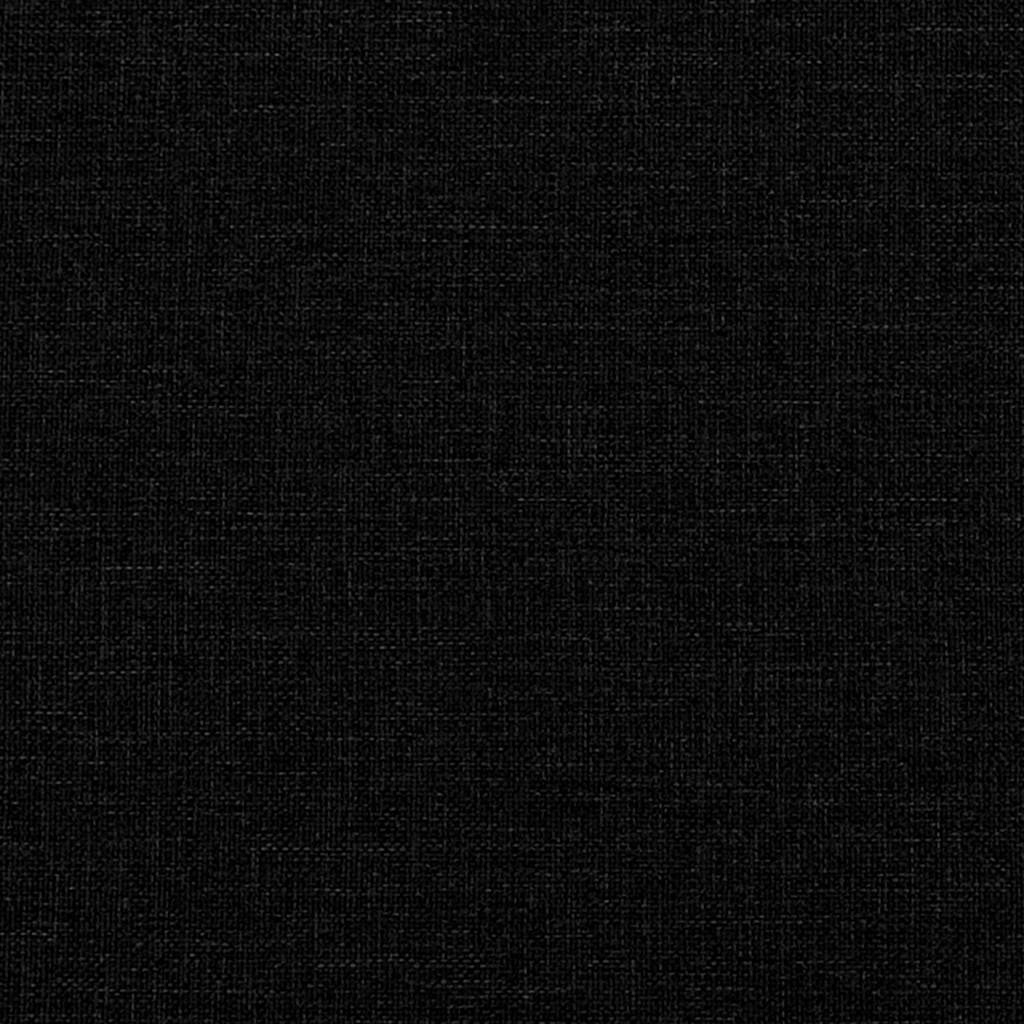 Bed Frame "Dover" Black 135x190 cm Double Fabric