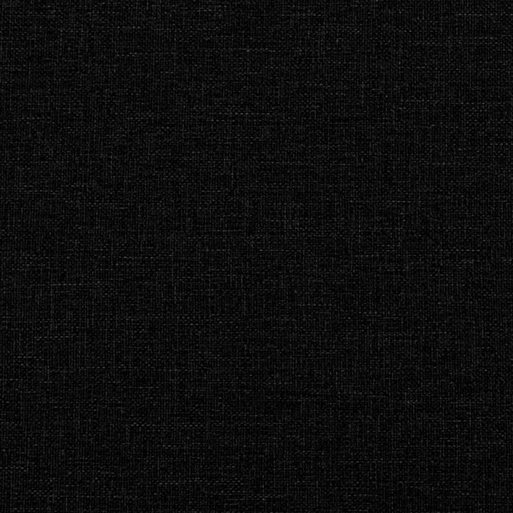 Bed Frame "Dover" Black 180x200 cm Super King Fabric