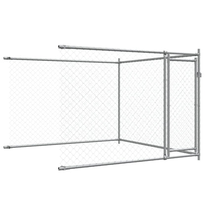 Dog Cage with Doors Grey 6x2x1,5 m Galvanised Steel