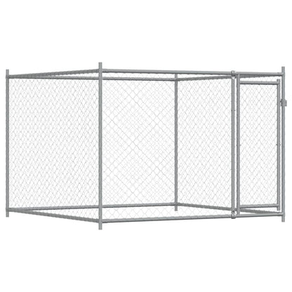 Dog Cage with Doors Grey 8x2x1,5 m Galvanised Steel