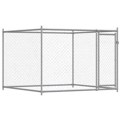 Dog Cage with Doors Grey 10x2x1,5 m Galvanised Steel