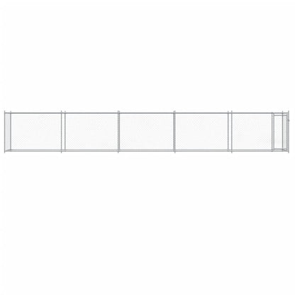 Dog Cage with Door Grey 10x2x1,5 m Galvanised Steel