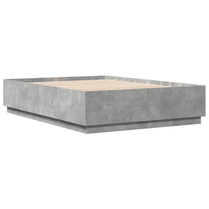 Bed Frame without Mattress Concrete Grey 160x200 cm