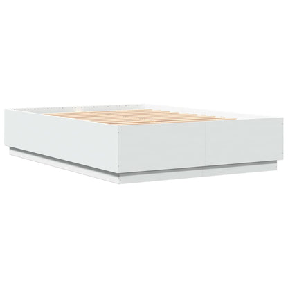 Bed Frame without Mattress White 150x200 cm King Size