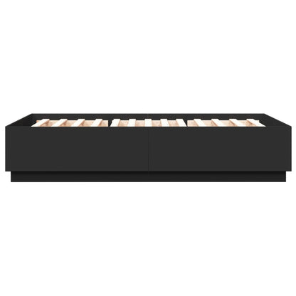 Bed Frame without Mattress Black 120x200 cm