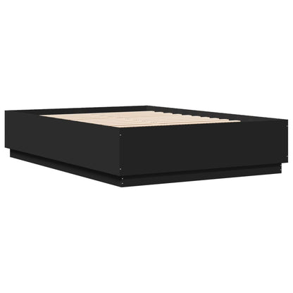 Bed Frame without Mattress Black 120x200 cm